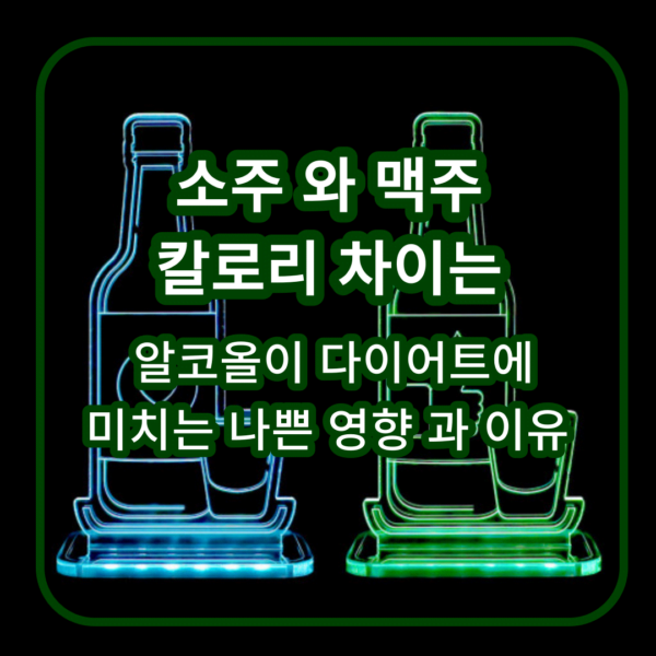 소주와 맥주 의 칼로리 비교, 알코올이 다이어트에 미치는 영향과 이해-23082303 1 소주와 맥주