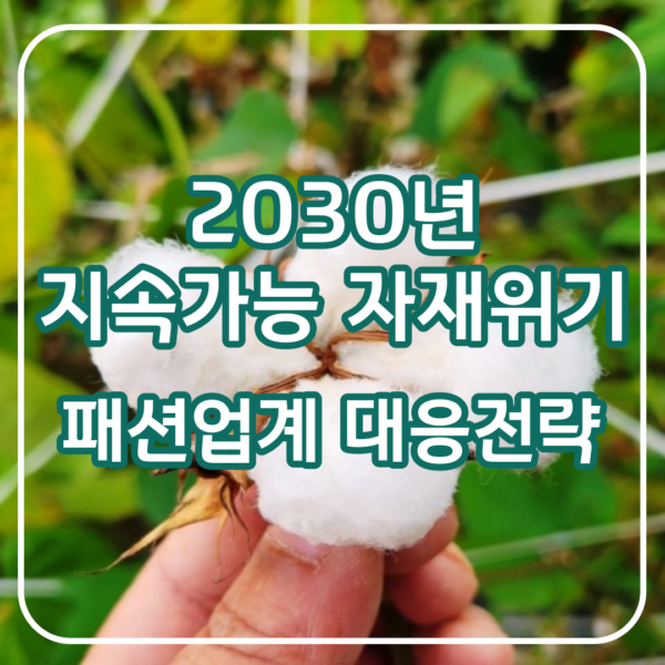 2030년 지속가능 원자재 부족 위기, 패션 산업 대응 전략-23110901 1 지속가능